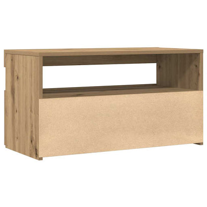 TV-Schrank mit LED-Leuchten Artisan-Eiche 75x35x40 cm