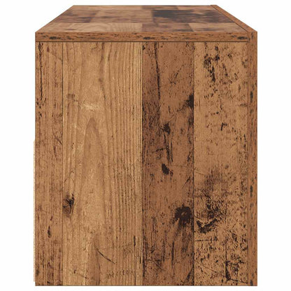 TV-Schrank mit LED Altholz-Optik 120x35x40 cm Holzwerkstoff