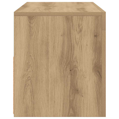 TV-Schrank mit LED-Leuchten Artisan-Eiche 90x35x40 cm