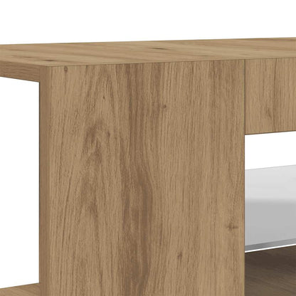 TV-Schrank mit LED-Leuchten Artisan-Eiche 135x39x30 cm