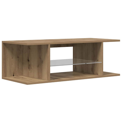TV-Schrank mit LED-Leuchten Artisan-Eiche 90x39x30 cm