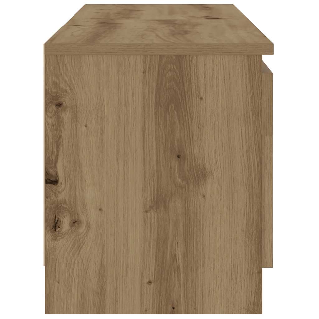 TV-Schrank mit LED-Leuchten Artisan-Eiche 120x30x36 cm