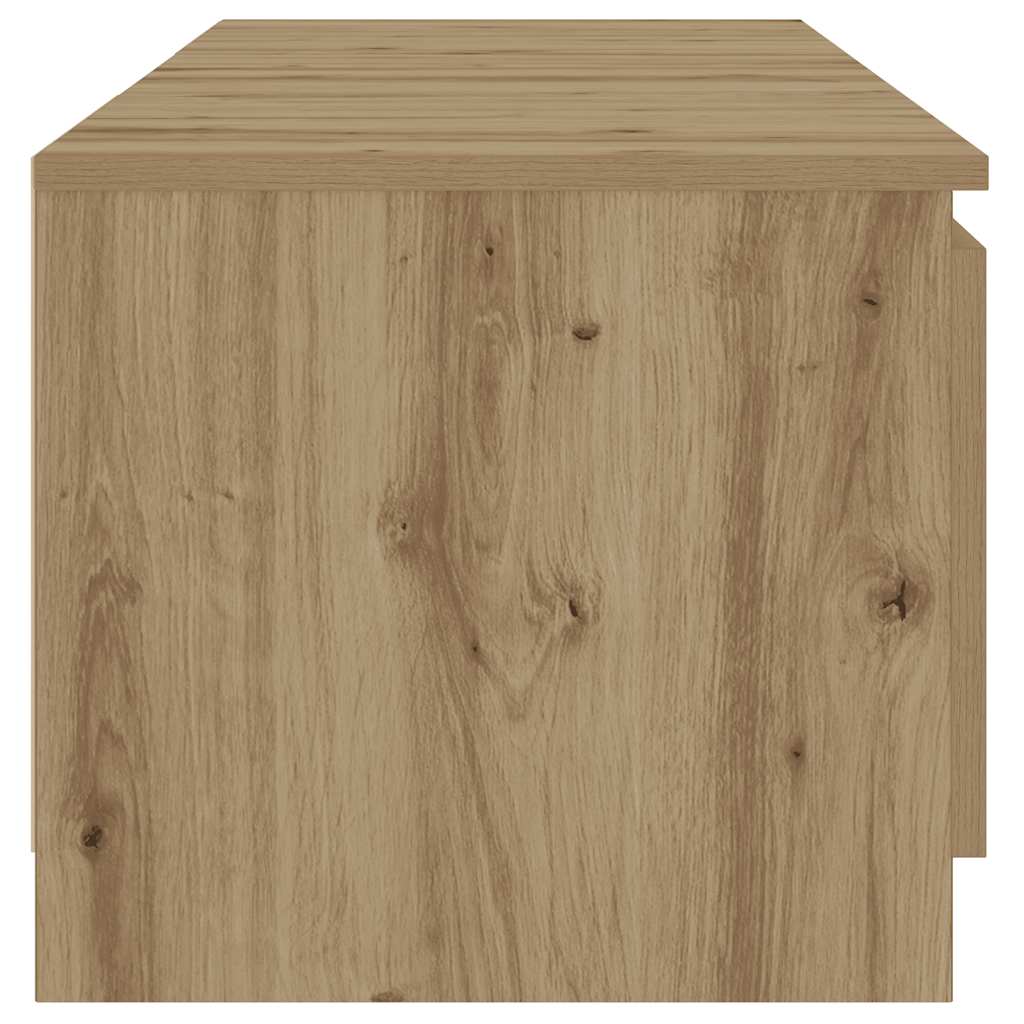 TV-Schrank mit LED-Leuchten Artisan-Eiche 140x40x35,5 cm