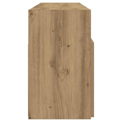 TV-Schrank mit LED-Leuchten Artisan-Eiche 120x30x50 cm