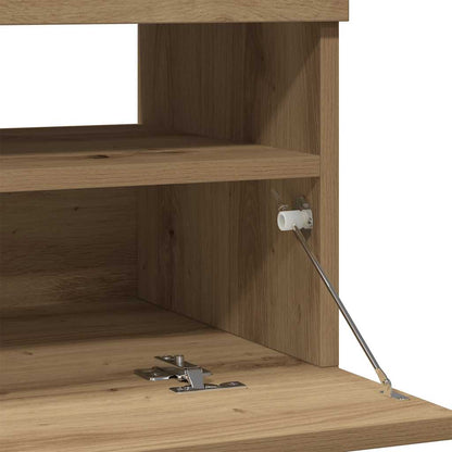 TV-Schrank mit LED-Leuchten Artisan-Eiche 100x35x40 cm