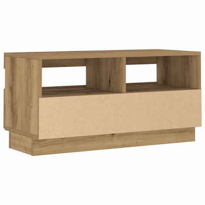 TV-Schrank mit LED-Leuchten Artisan-Eiche 80x35x40 cm