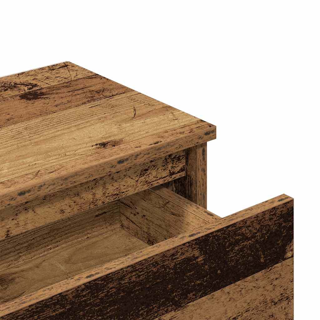 Nachttische 2 Stück Altholz 40x30x39 cm Holzwerkstoff