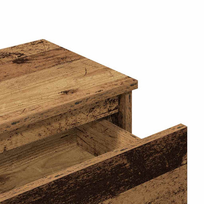 Nachttische 2 Stück Altholz 40x30x39 cm Holzwerkstoff