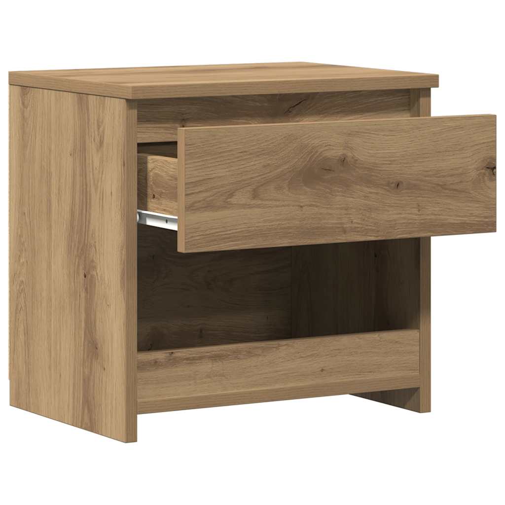 Nachttische 2 Stk. Artisan-Eiche 40x30x39 cm Holzwerkstoff