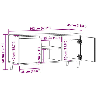 TV-Schrank Artisan-Eiche 102x35x50 cm Holzwerkstoff