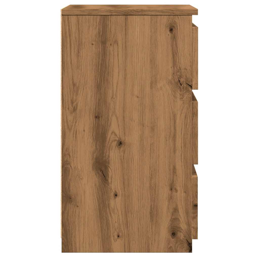 Nachttische 2 Stk. Artisan-Eiche 40x35x62,5 cm Holzwerkstoff