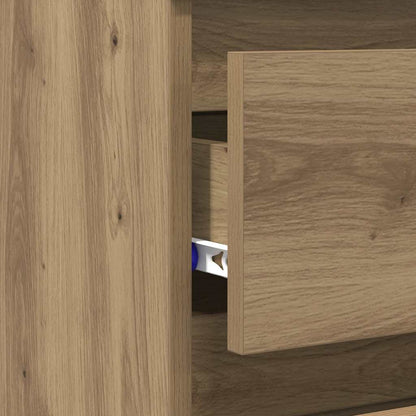 Nachttische 2 Stk. Artisan-Eiche 40x35x62,5 cm Holzwerkstoff