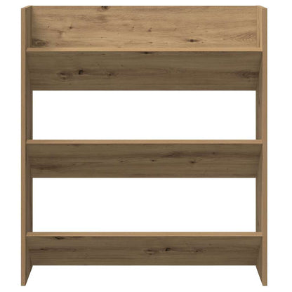 Wand-Schuhregal Artisan-Eiche 80x18x90 cm Holzwerkstoff