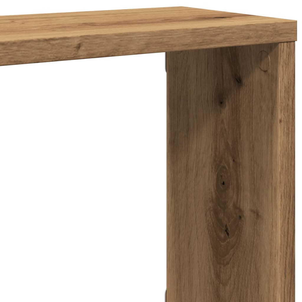 Würfel-Wandregale 2 Stk. Artisan-Eiche 100x15x30 Holzwerkstoff