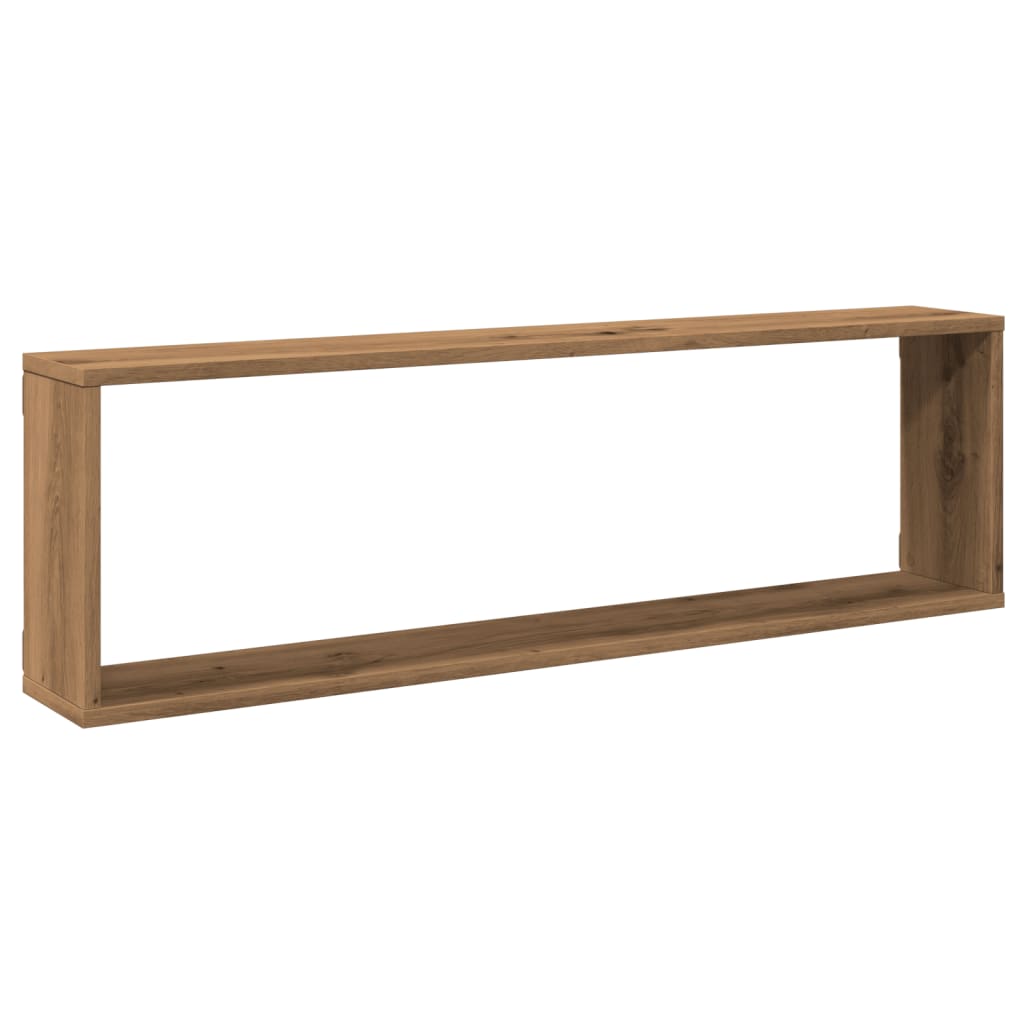 Würfel-Wandregale 4 Stk. Artisan-Eiche 100x15x30 Holzwerkstoff