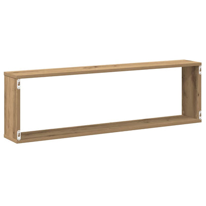 Würfel-Wandregale 4 Stk. Artisan-Eiche 100x15x30 Holzwerkstoff