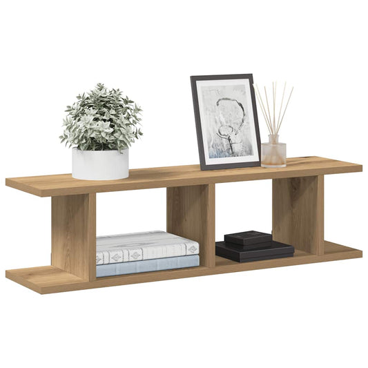 Wandregale 2 Stk. Artisan-Eiche 75x18x20 cm Holzwerkstoff