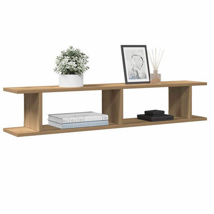 Wandregale 2 Stk. Artisan-Eiche 105x18x20 cm Holzwerkstoff