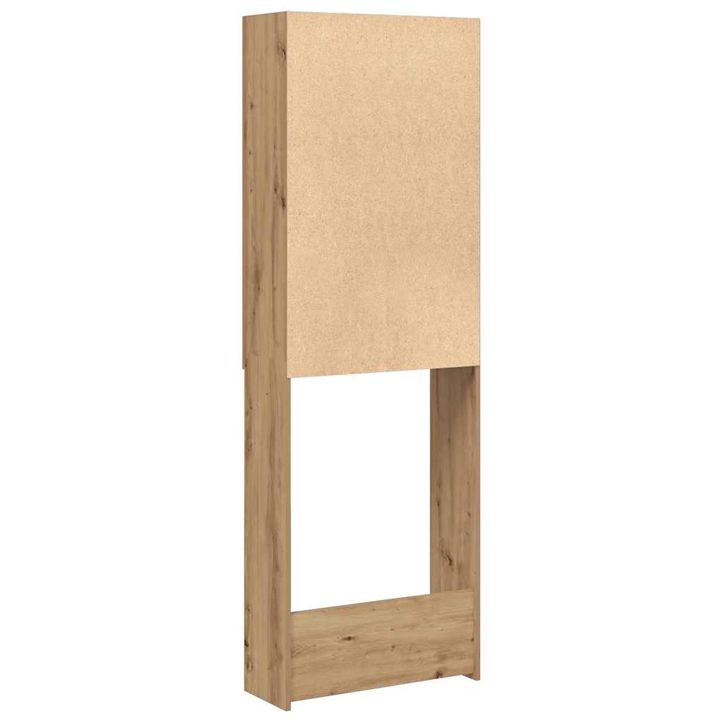 Waschmaschinenschrank Artisan-Eiche 64x25,5x190 cm