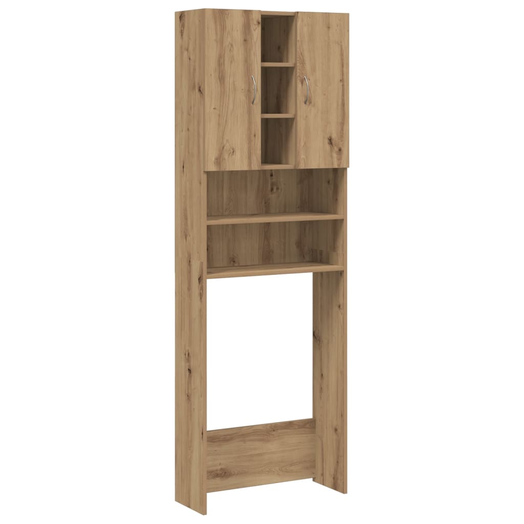 Waschmaschinenschrank Artisan-Eiche 64x25,5x190 cm