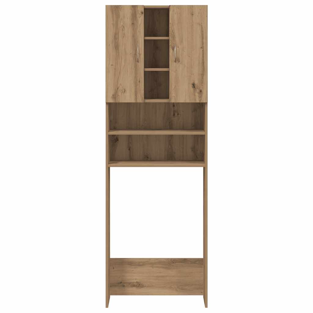 Waschmaschinenschrank Artisan-Eiche 64x25,5x190 cm