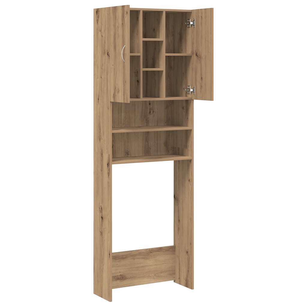 Waschmaschinenschrank Artisan-Eiche 64x25,5x190 cm