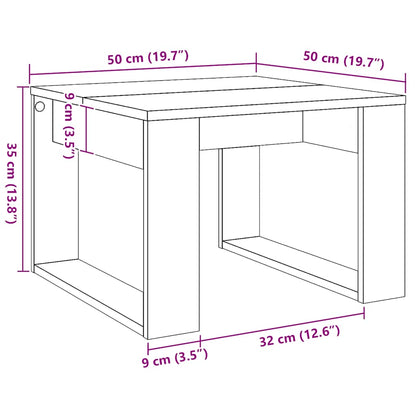Beistelltisch Artisan-Eiche 50x50x35 cm Holzwerkstoff