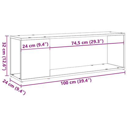 TV-Schrank Artisan-Eiche 100x24x32 cm Holzwerkstoff