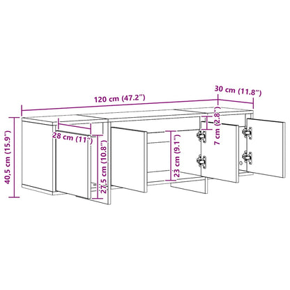 TV-Schrank Artisan-Eiche 120x30x40,5 cm Holzwerkstoff