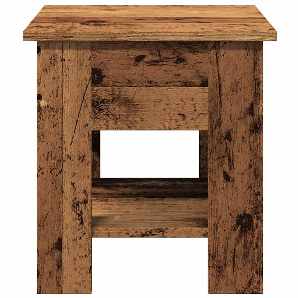 Couchtisch Altholz-Optik 40x40x42 cm Holzwerkstoff