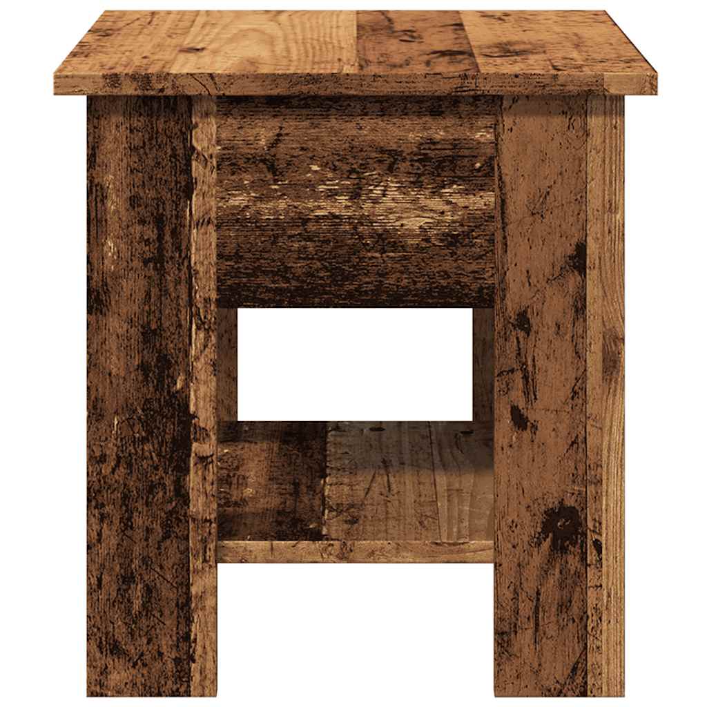 Couchtisch Altholz-Optik 40x40x42 cm Holzwerkstoff