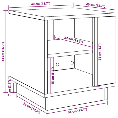 Couchtisch Artisan-Eiche 40x40x43 cm Holzwerkstoff