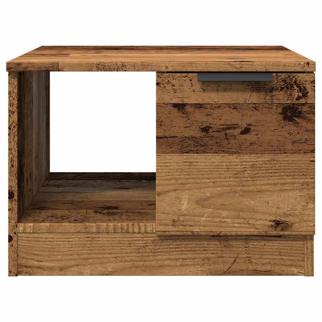 Couchtisch Altholz-Optik 50x50x36 cm Holzwerkstoff