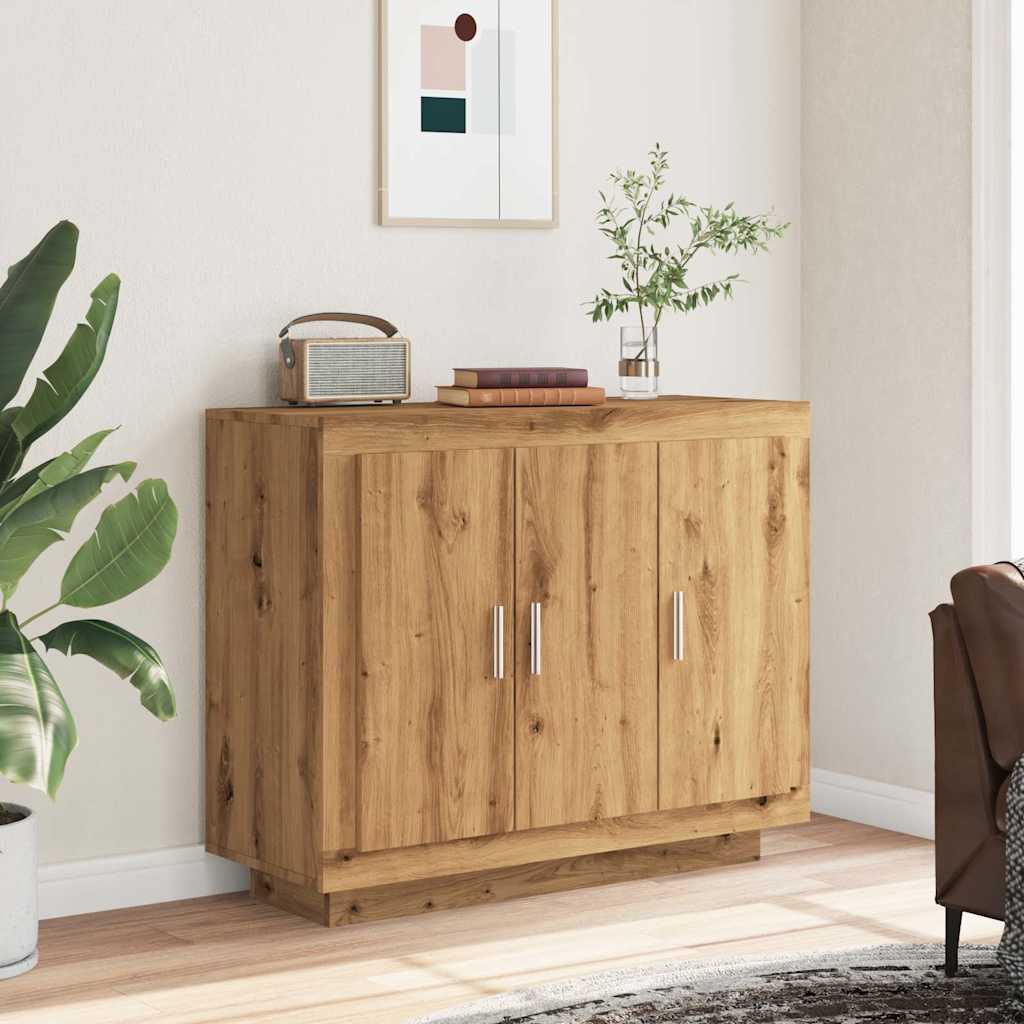 Sideboard Artisan-Eiche 92x35x75 cm Holzwerkstoff