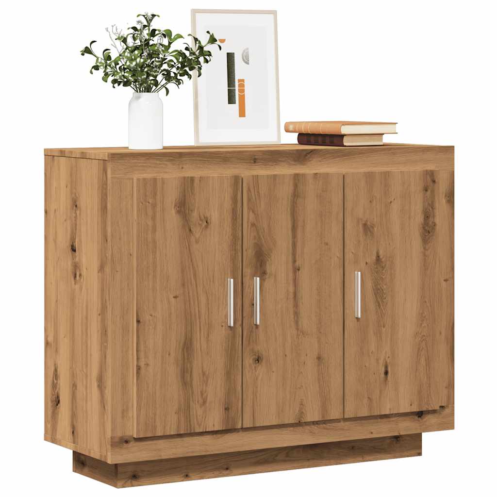 Sideboard Artisan-Eiche 92x35x75 cm Holzwerkstoff