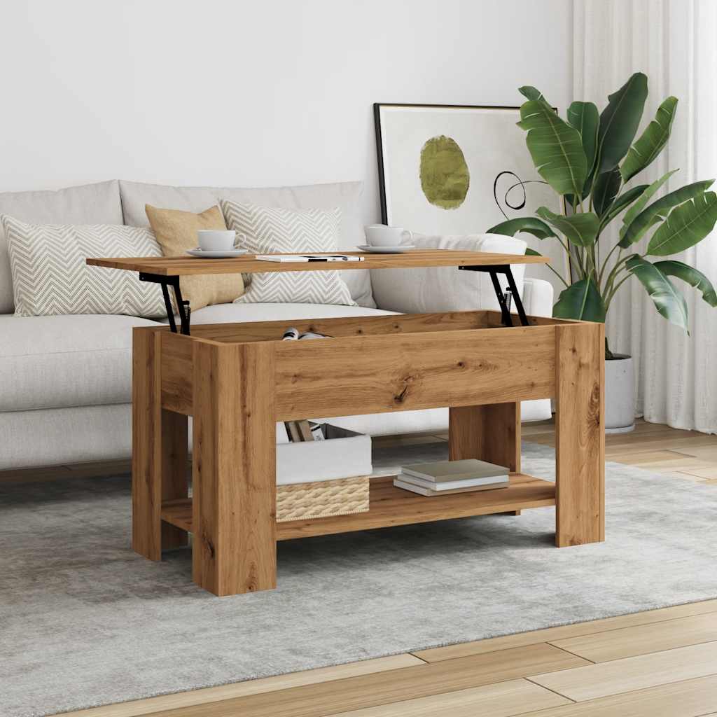 Couchtisch Artisan-Eiche 101x49x52 cm Holzwerkstoff