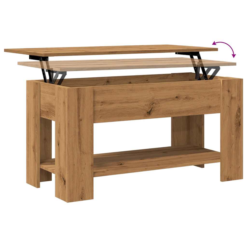 Couchtisch Artisan-Eiche 101x49x52 cm Holzwerkstoff