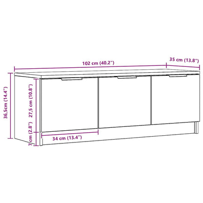 TV-Schrank Artisan-Eiche 102x35x36,5 cm Holzwerkstoff