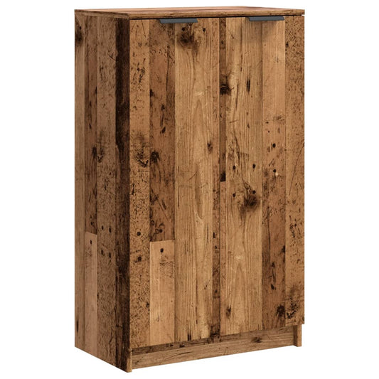 Schuhschrank Altholz-Optik 59x35x100,5 cm Holzwerkstoff