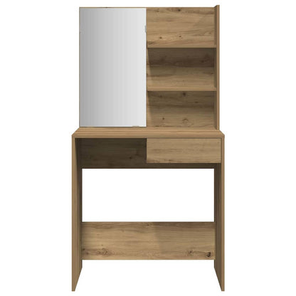 Schminktisch mit Spiegel Artisan-Eiche 74,5x40x141 cm