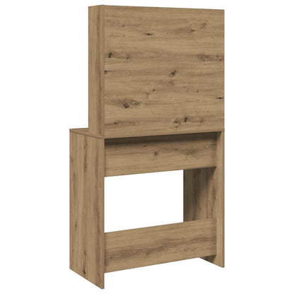 Schminktisch mit Spiegel Artisan-Eiche 74,5x40x141 cm