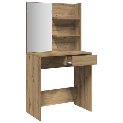 Schminktisch mit Spiegel Artisan-Eiche 74,5x40x141 cm
