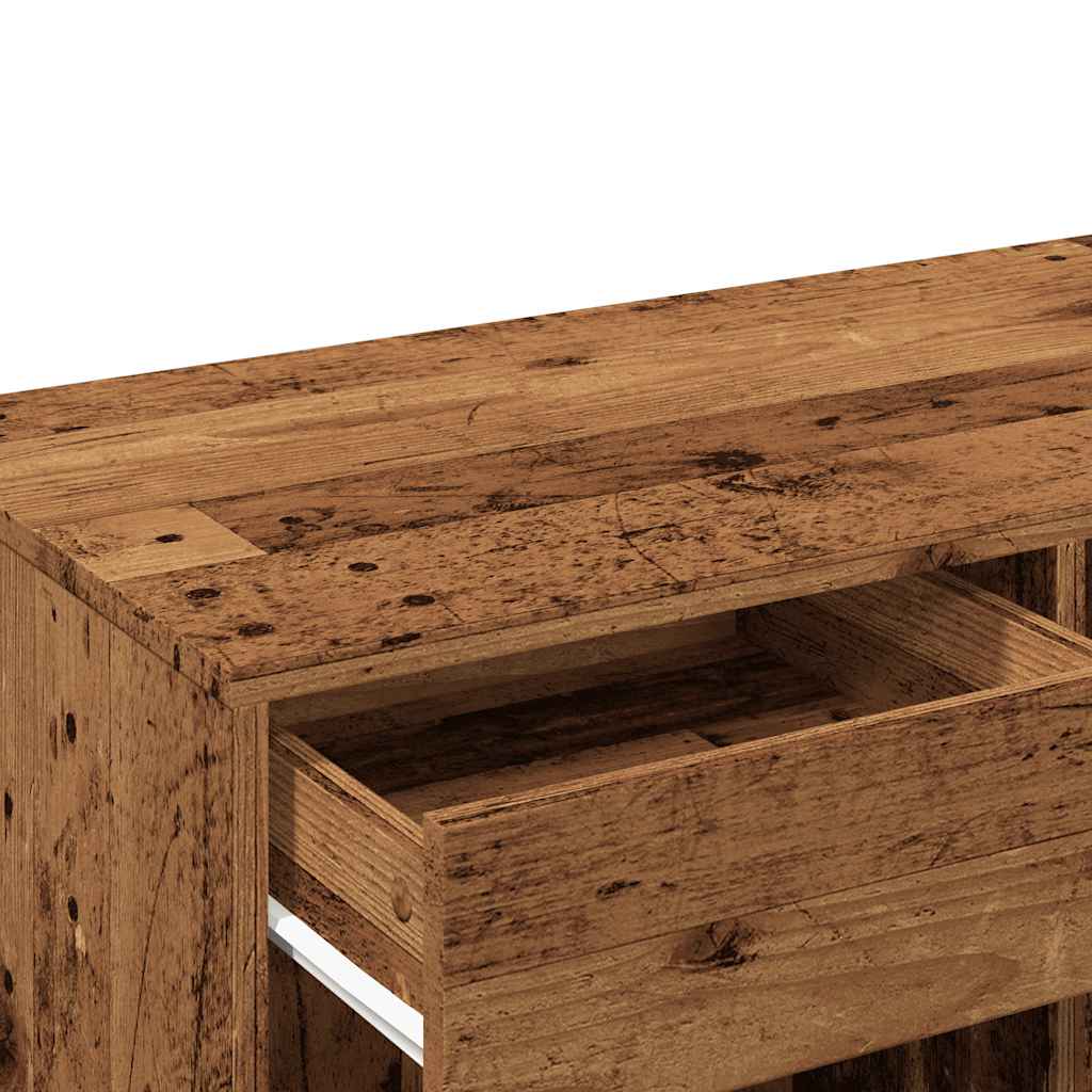 Kosmetikschrank Altholz-Optik 80x40x75 cm Holzwerkstoff