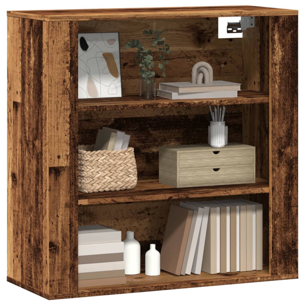 Wandschrank Altholz-Optik 80x33x80 cm Holzwerkstoff