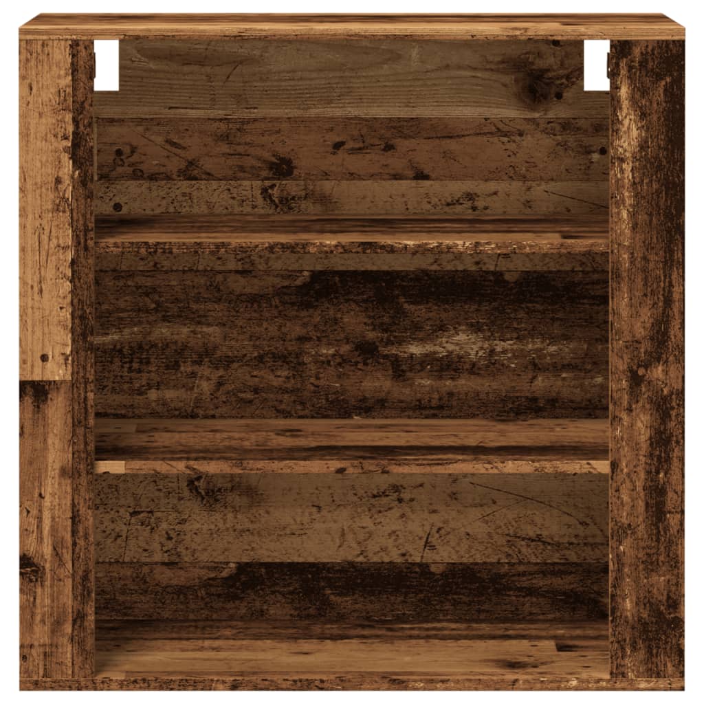 Wandschrank Altholz-Optik 80x33x80 cm Holzwerkstoff