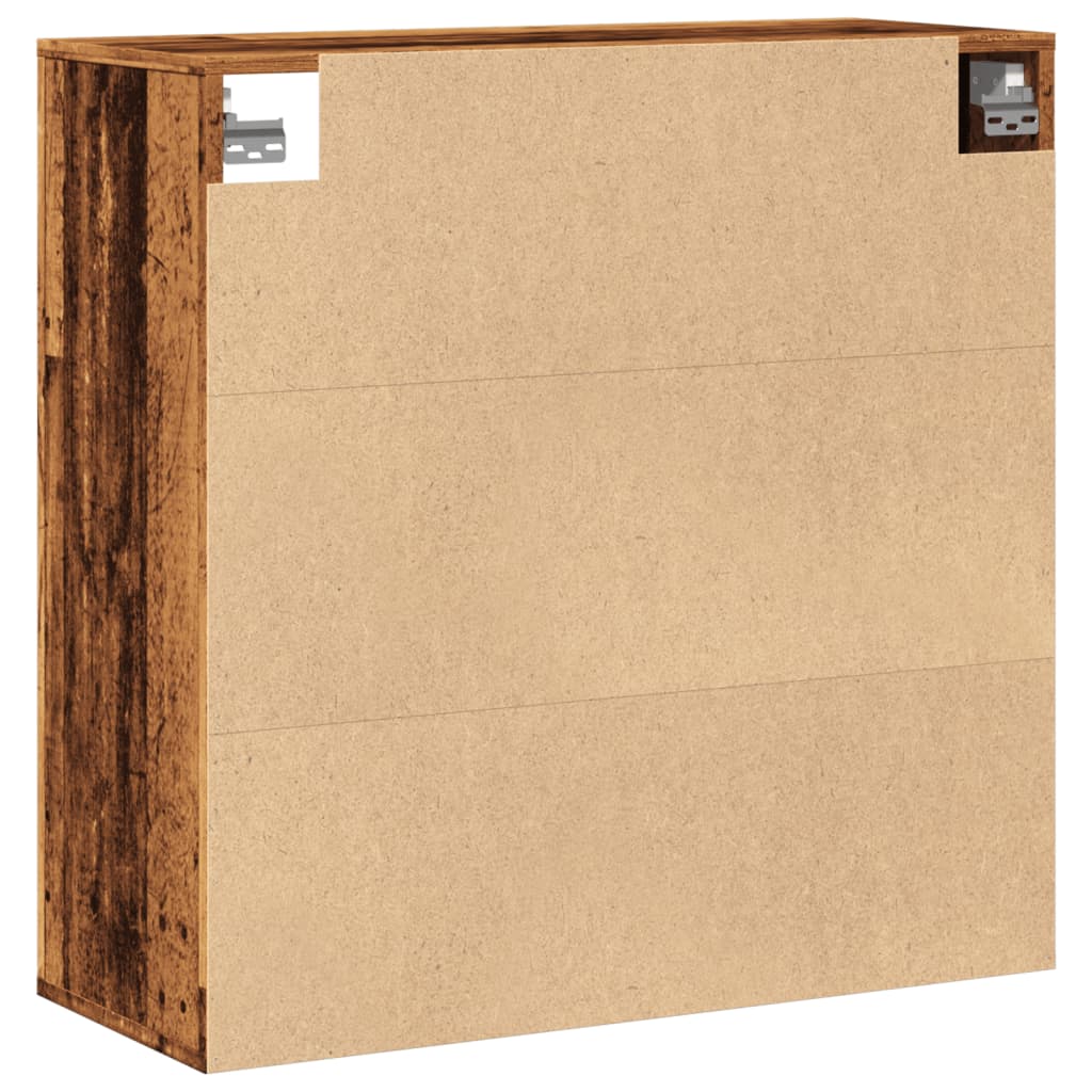 Wandschrank Altholz-Optik 80x33x80 cm Holzwerkstoff