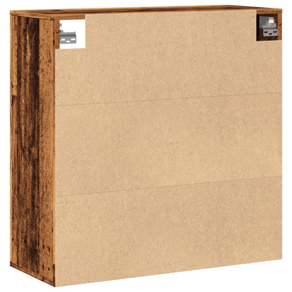 Wandschrank Altholz-Optik 80x33x80 cm Holzwerkstoff