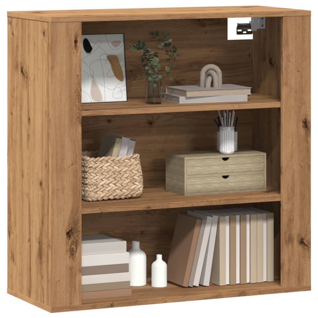 Wandschrank Artisan-Eiche 80x33x80 cm Holzwerkstoff