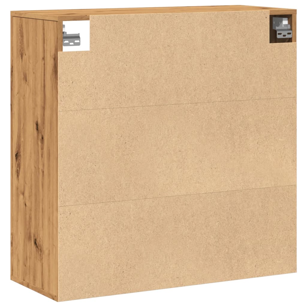 Wandschrank Artisan-Eiche 80x33x80 cm Holzwerkstoff