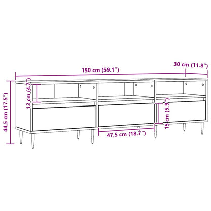 TV-Schrank Artisan-Eiche 150x30x44,5 cm Holzwerkstoff